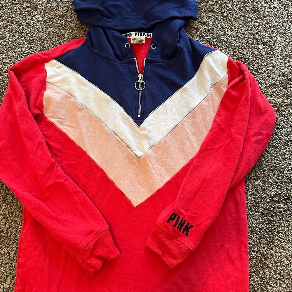 PINK Victoria's Secret  Colorblock Hoodie